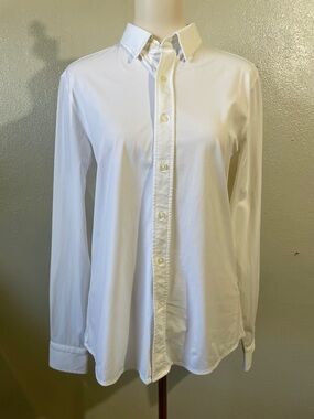 Rhone The Button Up Shirt M White Performance Stretch Made USA Office Career